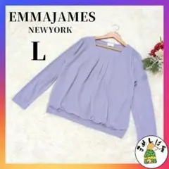 EMMAJAMES エマジェイムス【L】シアートップス フェミニン シフォン生地