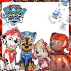 大人気 パウパトロール バルーン 特選4点セット★期間限定☆ケーキトッパー付