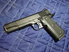 S2S M1911 ハンドガン エアコッキング ブラック シルバー木製柄グリップ S2S M1911 ハンドガン エアコッキング ブラック シルバー木製柄