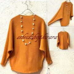 2025新作☆Tシャツ感覚で着れる伸縮性抜群☆柔らかドルマン袖ニット☆F/or