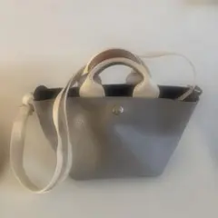 Breath TOPKAPIスコッチグレイン 舟形トートバッグ グレー