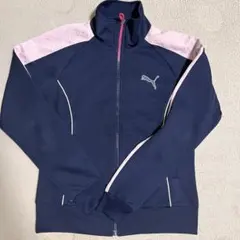プーマ フルジップジャケット ネイビー/ピンク