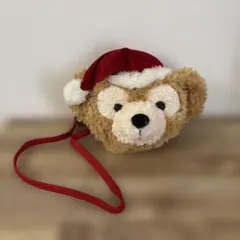 ダッフィー　首掛けポーチ　クリスマス　ポシェット　ディズニーシー　フェイスポーチ