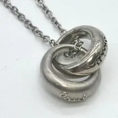 Paul Smith ポールスミス ダブルリング ネックレス シルバー ロゴ