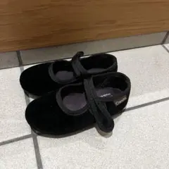 シエンタ　ブラック　23 キッズ　バレエシューズ