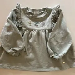 ROPÉ PICNIC 刺繍入りグリーントレーナー