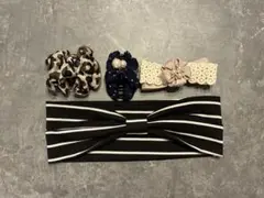 ヘアバンドとヘアクリップセット