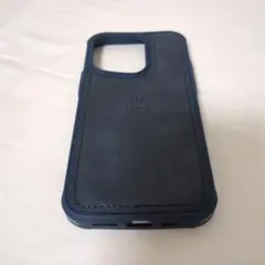 ONES iPhone14Proレザーケース米軍MIL規格（ 星空ブルー)