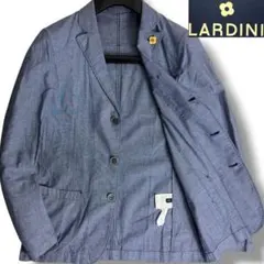 J6435 美品 ラルディーニ アンコンジャケット ブルー系 46LARDINIのサムネイル