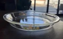 昭和レトロ PYREX パイ皿 花柄 JAPANのサムネイル