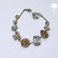 【美品】【JILLSTUART】ブレスレット/ミックスストーン リボンチャームのサムネイル