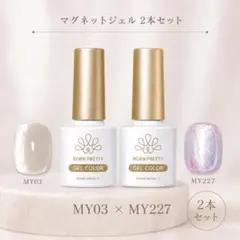 BORN PRETTY 2本セット MY03 MY227 マグネットジェルネイルのサムネイル