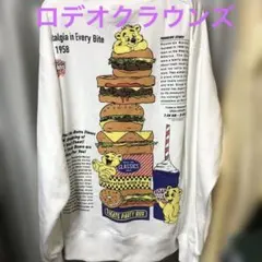 ロデオクラウンズ パーティーボックススウェットトレーナーホワイトMサイズ