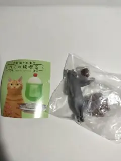 猫の純喫茶　グレーとアイスコーヒー