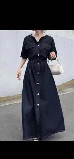SHEIN FRIFUL デニムワンピース　ロングワンピースのサムネイル