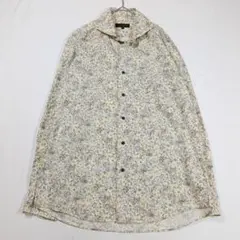 【美品 超希少XLサイズ】JOSEPH ABBOUD 長袖シャツ ボタニカル 花