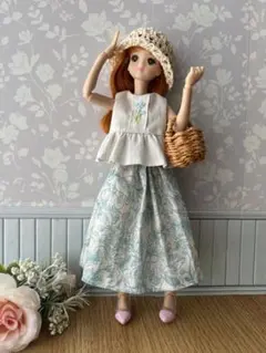 リカちゃん服　824 サマーコーデセット　ハンドメイドのサムネイル