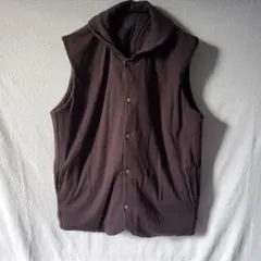 無印良品　中わたベスト　XLサイズ　ブラウン　茶色