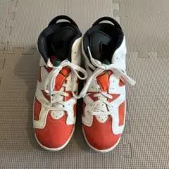 NIKE AIR JORDAN 6 RETRO BG オレンジ 24cm