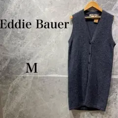 【美品】Eddie Bauer エディーバウアー　ロングカーディガン　ウール