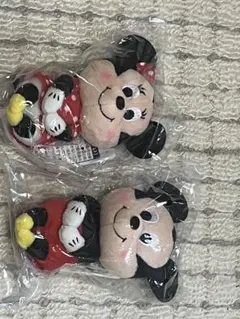 Disney ミッキーマウス、ミニーマウス ぬいぐるみ2個セット