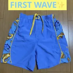 ⭐️海パン120cm 水着　青色 魚柄 サーフパンツ　マリンスポーツ⭐️