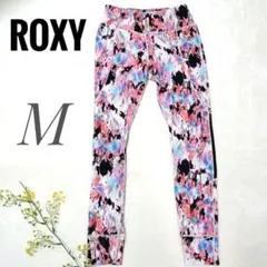 【ROXY】 ヨガ•フィットネスレギンスパンツ M マルチカラー