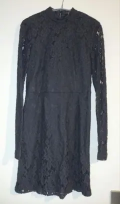 黒 レース パーティードレス M