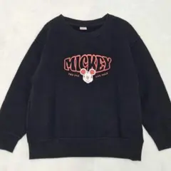 UNIQLO UT ミッキーマウス トレーナー ブラック 110cm