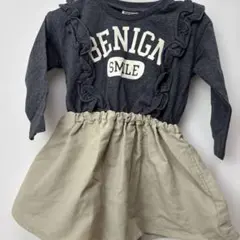 【タグ付き】F.O.KIDS フリル付きワンピース 80