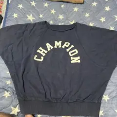 本日値引き中❗️ Champion ネイビー スウェットトレーナー半袖mサイズ
