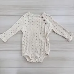 アプレレクール　ドット柄ロンパース 80