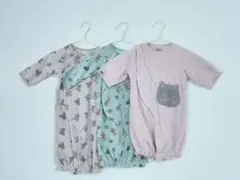 【最終値下げ】プティマイン ベビー服 50-70 ツーウェイオール 3点セット