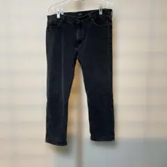 Lee ブラック ストレートデニムW40L30
