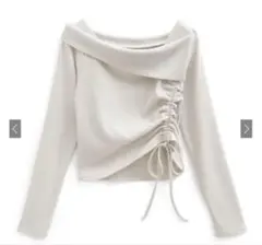 GRL オフショルドロストテレコトップス[tu1412]