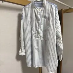 AMERICAN HOLIC イージーケアバンドカラーBIGシャツチュニック