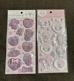 サンリオ マイスウィートピアノ　ぷくぷくシール シャカシャカシール　2枚セット