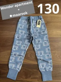 【新品】Wonderapartment maarook プリント柄 ロングパンツ