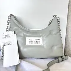 【新品未使用品】メゾンマルジェラ グラムスラム ホーボーマイクロ グレー