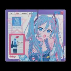 WALLHACK 初音ミク ガラスマウスパッド SP-005 Miku OS - メルカリ