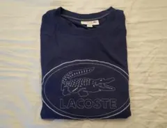 LACOSTE ネイビー ロゴ Tシャツ
