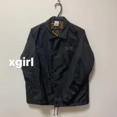 X-girl エックスガール　コーチジャケット/ブラック　ジャケット　アウター