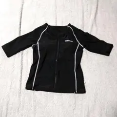 HEAD レディース ラッシュガード フロントジップ ブラック　水着　上のみのサムネイル