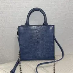 GRL グレイル 3wayクロコダイル柄スクエアショルダーバッグ ハンドバッグ