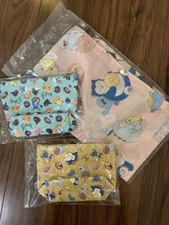 ポケモン×ミスド　エコバッグ＆ポーチ2種　3点セット