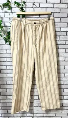 ストライプ ワイドパンツ