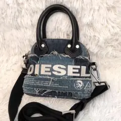 〇美品〇DIESEL パッチワーク デニム ショルダーバッグ 2wayのサムネイル