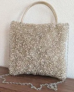 現在1点限定！2way・ラメルヘン編みバッグ