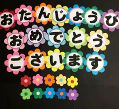 壁面飾り　お誕生日　おめでとう　ございます　文字　大きめ