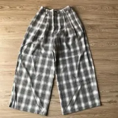 GUチェックパンツ